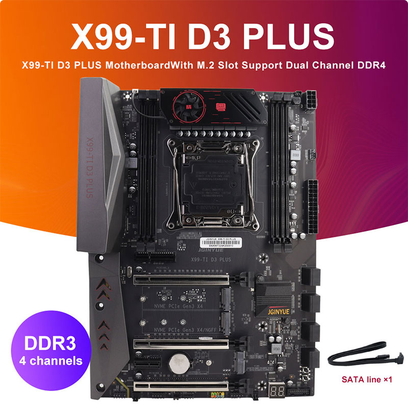 JGINYUE X99-TI D3 PLUS Motherb - đánh giá và giá E5 2696 V3