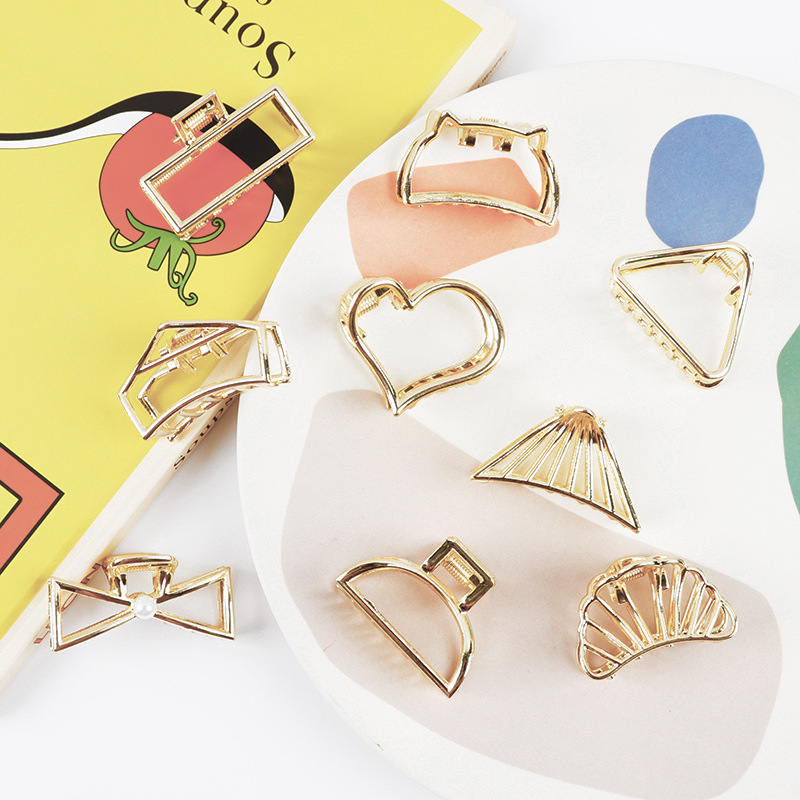 Nhỏ Tối Giản Vuốt Tóc Kẹp Kim  - đánh giá và giá Gold 6138